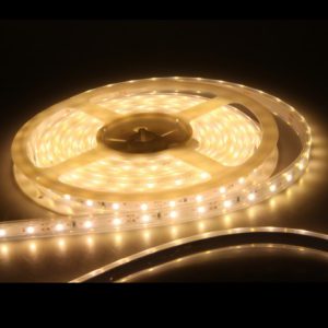 LED light strips for use in functional artwork illuminated sculptures